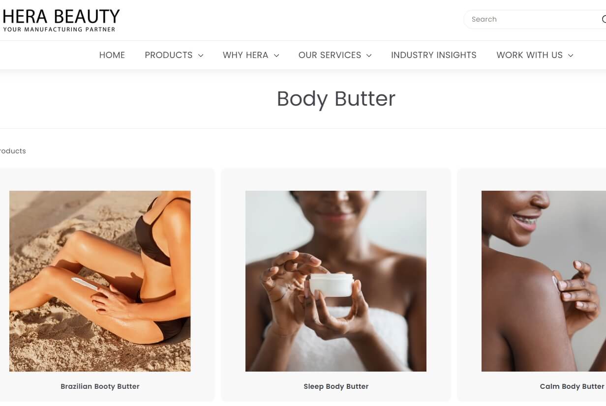 hera beauty body lotion manufacturer